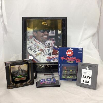123) NASCAR | Signed Kyle Petty Plaque and Cars