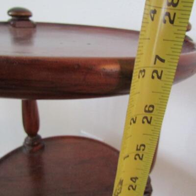 Decorative Three Tier Wooden Side/Accent Table by Ethan Allen