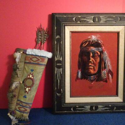 LOT 146.  NATIVE AMERICAN INSPIRED WALL DECOR