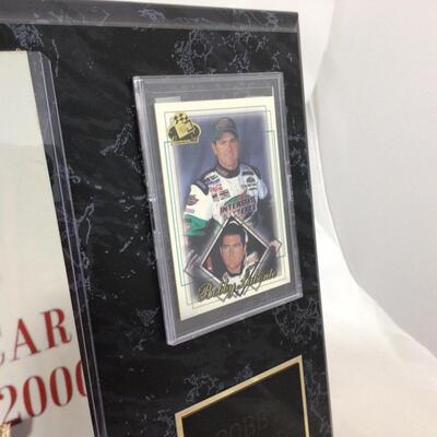 124) NASCAR | Bobby Labonte Plaque and Collector Cards