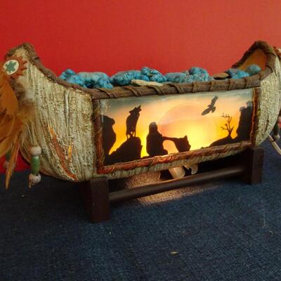 LOT 150.  NATIVE AMERICAN INSPIRED DECOR LIGHT