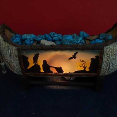 LOT 150.  NATIVE AMERICAN INSPIRED DECOR LIGHT