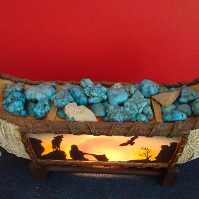 LOT 150.  NATIVE AMERICAN INSPIRED DECOR LIGHT