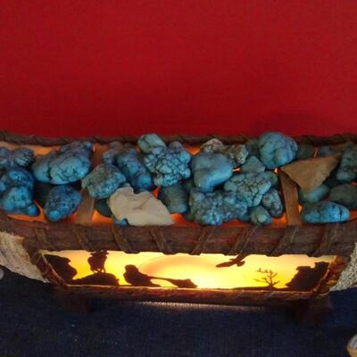 LOT 150.  NATIVE AMERICAN INSPIRED DECOR LIGHT