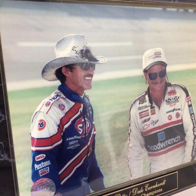 125) NASCAR | Richard Petty and Dale Earnhardt Sr. Plaque