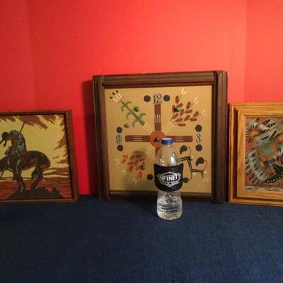 LOT 152.  NAVAJO SAND PAINTINGS