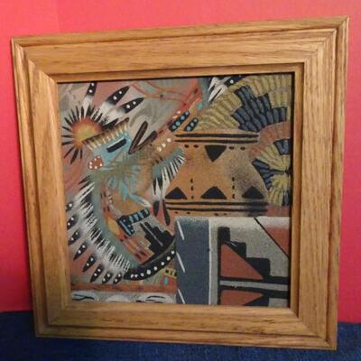 LOT 152.  NAVAJO SAND PAINTINGS