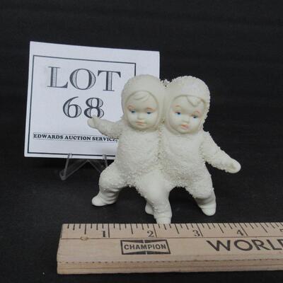 Vintage Dept 56 Snowbaby Twins