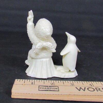 Vintage Dept 56 Snowbaby With Penguin