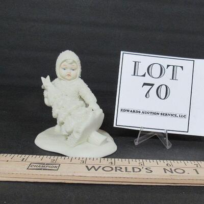 Vintage Dept 56 Snowbaby With Tree