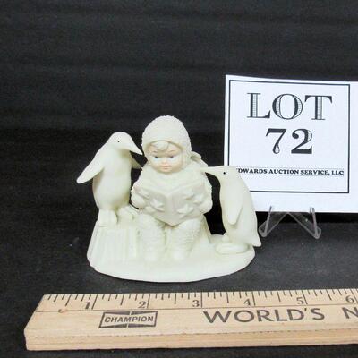 Vintage Dept 56 Snowbaby With Penguins
