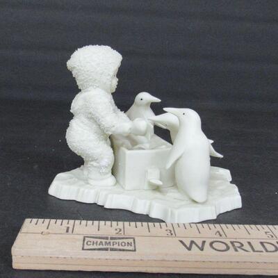 Vintage Dept 56 Snowbaby With Penguin Friends