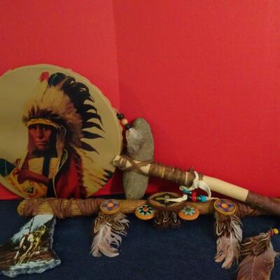 LOT 155. NATIVE AMERICAN INSPIRED DECOR