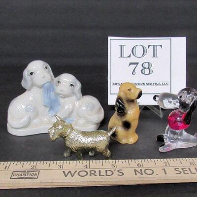 Lot of Misc Dog Figurines and Snoopy