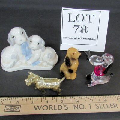 Lot of Misc Dog Figurines and Snoopy