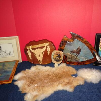 LOT 158. NATIVE AMERICAN INSPIRED DECOR