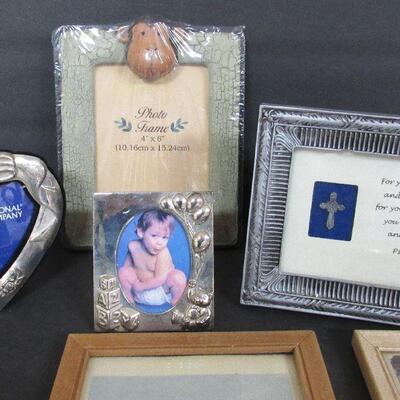 Lot of Misc Pictures and Frames, 2 Antique, Some Silver Plate