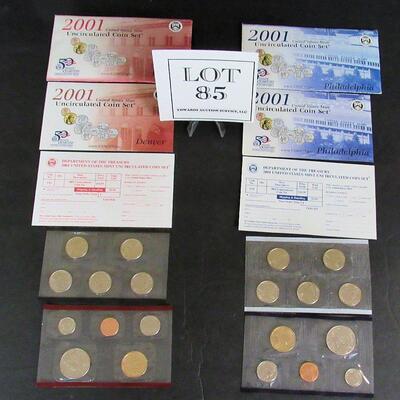 2001 US Mint Uncirculated Set, P & D