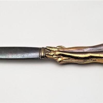 Lot #72  Antique Nude Lady Letter opener