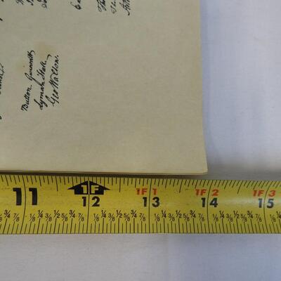 4 Sheets -"In CONGRESS, JULY 4, 1776K Declaration of the 13 USA" Parchment Style