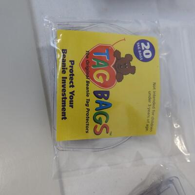 10 Tag Bags -"The Original Beanie Tag Protectors'- 20 Protectors in Each Bag