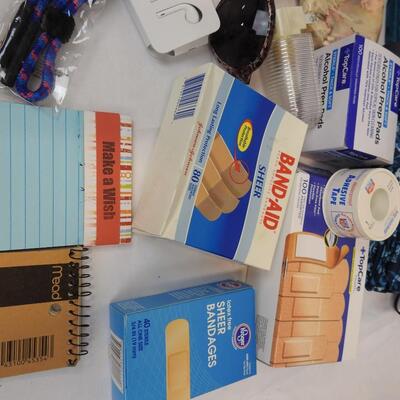 28 Pc Personal Care Items: Bandages, Eyeglass Cords Pill Box for 4X a Day, etc
