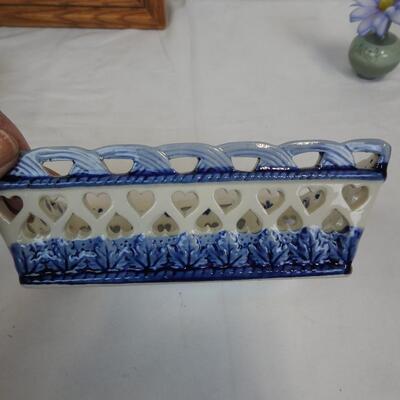 9 Pc Home Decor: Grandma Themed, Pictures with Verses, Vases, Candles, Card Game