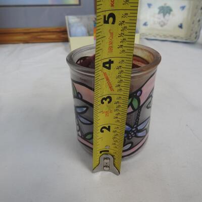 9 Pc Home Decor: Grandma Themed, Pictures with Verses, Vases, Candles, Card Game