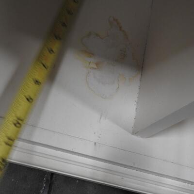TV Cabinet/Wardrobe/Armoire - Cream Colored. See Pictures for Damage.
