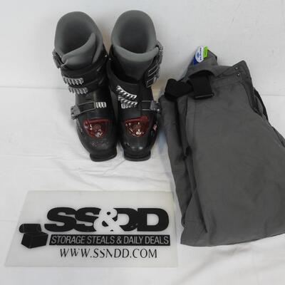 Tecnica Ski Boots, 258mm, Slalom Snow Pants, Size M 8