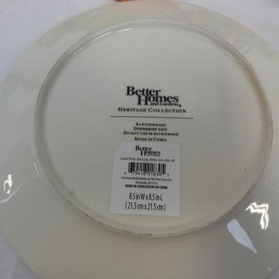 Fall/Halloween Lot: Ceramic Plate 9in, Garland 40in, Resin/Foam Pumpkin,Basket