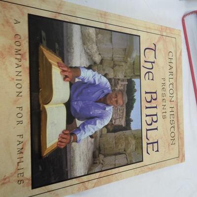 6 Book Lot: Charlton Heston Presents The Bible to Personal Revelation