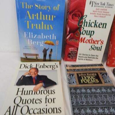 9 Books: Robert Frost, Longfellow, John Keats, Chicken Soup For The Soul