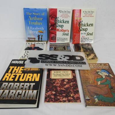 9 Books: Robert Frost, Longfellow, John Keats, Chicken Soup For The Soul