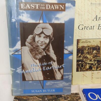 6 Non-Fiction Books: Amelia Earhart, Israel, 2 Great Barrington, Massachusetts