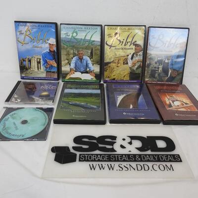 DVD/CD Lot: Charlton Heston Presents The Bible, Adventures Under The Sea
