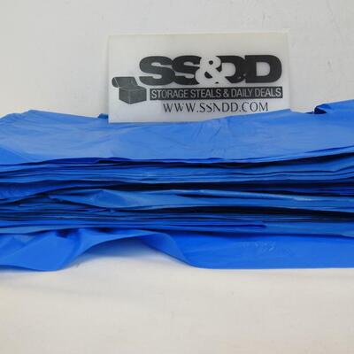 Large Lot Blue Plastic Bags, 12x18, NEW