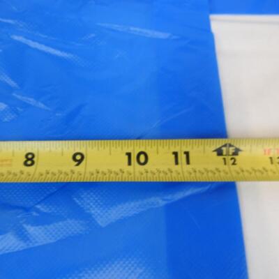 Large Lot Blue Plastic Bags, 12x18, NEW