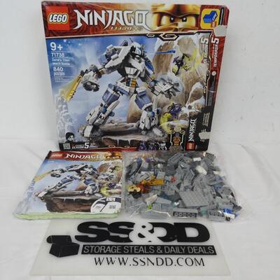 Lego Ninjago Legacy 71738 Zane's Titan Mech Battle, Missing MANY Pieces