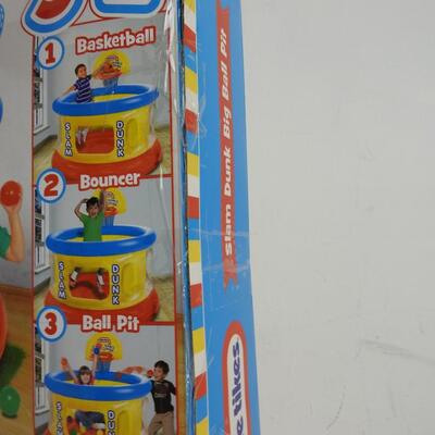 Little Tikes Slam Dunk Big Ball Pit w/20 Balls + Basketball,Opened Box, UNTESTED