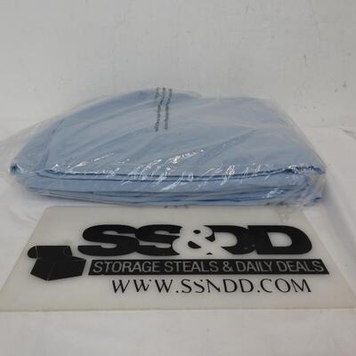 King Size-104x100, Mainstays Sheet Set w/2 Pillowcases, Light Blue, Like New