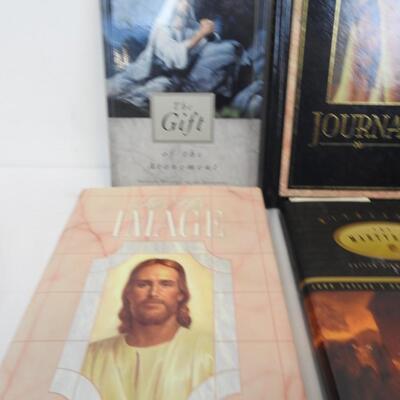 8 LDS/Inspirational Books: In His Image, Gift Of The Atonement, Unused Journal