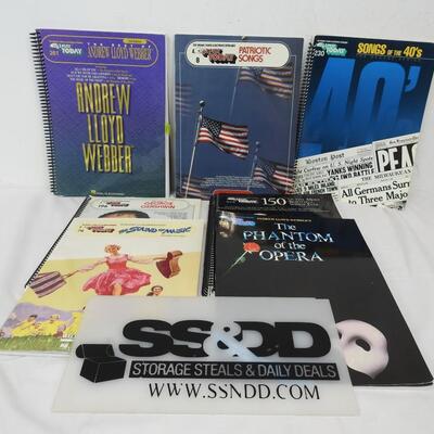 7 Music Books: Andrew Lloyd Webber, Gershwin, Rodgers & Hammerstein, Patriotic