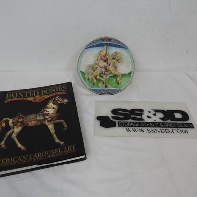 Painted Ponies Book of American Carousel Art, Carousel Horse Music Box
