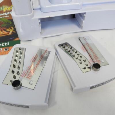 Two Cooking Machines: Bella Cake Pop /Donut Hole Maker, Veggetti Spaghetti Maker