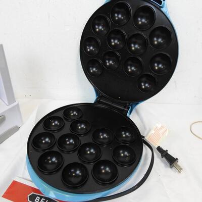 Two Cooking Machines: Bella Cake Pop /Donut Hole Maker, Veggetti Spaghetti Maker