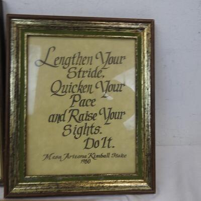 7 pc LDS Religious Items and Picture Frames