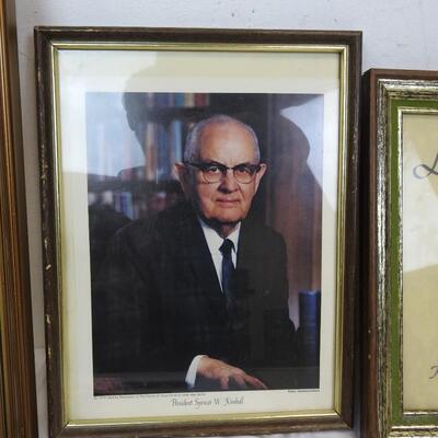7 pc LDS Religious Items and Picture Frames