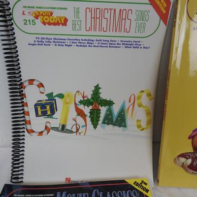3 Thematic Music Books: Christmas, Disney, Movie Classics