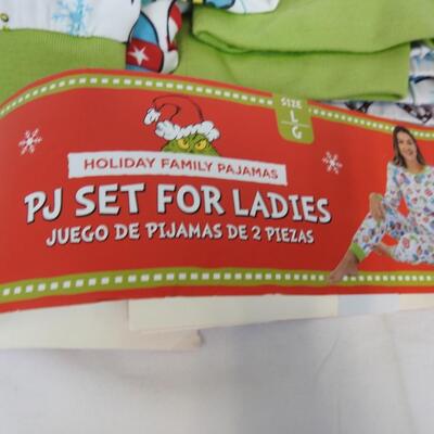 Ladies PJ Set , Dr Seuss The Grinch, size L (12-14), Opened Package, NEW